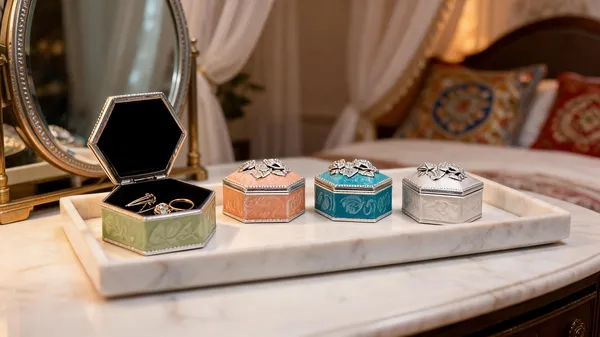 Metal_Decorative_Hexagonal_Storage_Box_Set_Multicolour