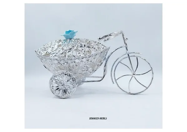 Metal_Ornate_Floral_Tricycle_Showpiece