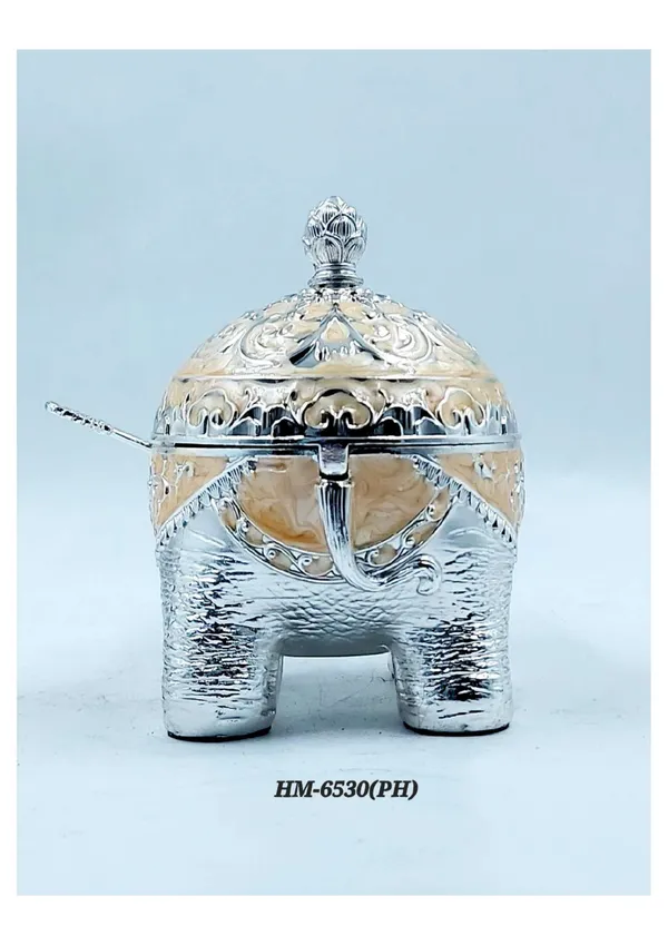 Metal_Ornate_Elephant_Pattern_Decorative_Storage_Container