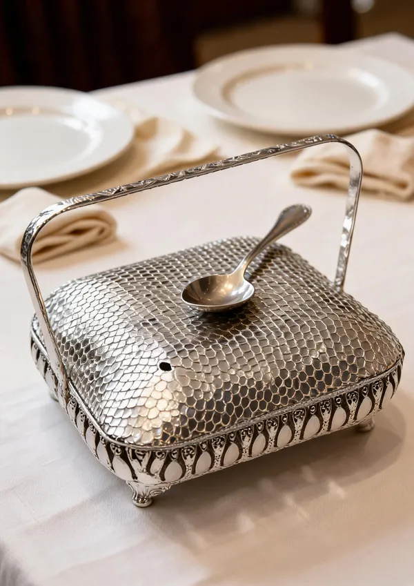 Metal_Ornate_Pattern_Decorative_Serving_Basket_Metallic