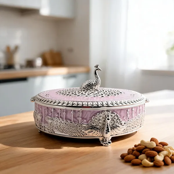 Metal_Decorative_Peacock_Design_Compartment_Dry_Fruit_Box