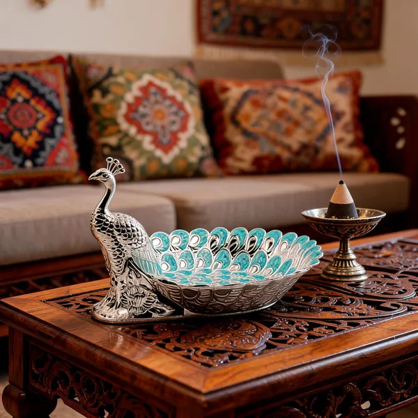 Metal_Traditional_Peacock_Pattern_Decorative_Bowl