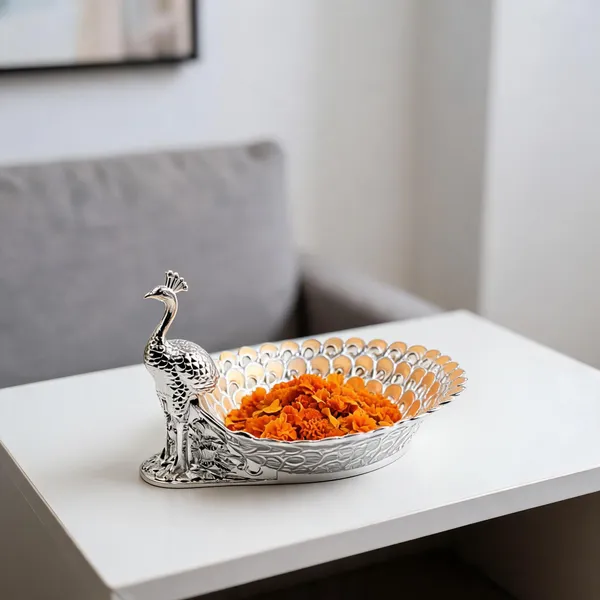Metal_Decorative_Peacock_Design_Bowl_Silver