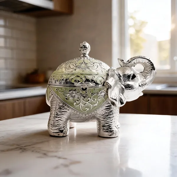 Metal_Ornate_Elephant_Motif_Storage_Container