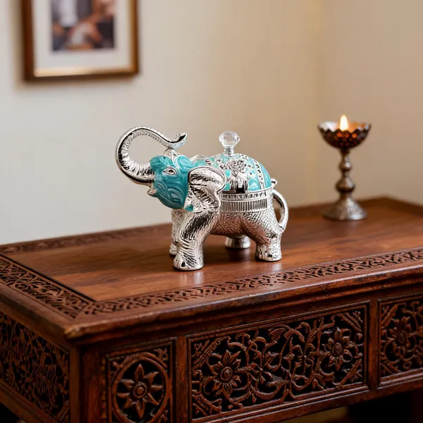 Metal_Ornate_Elephant_Decorative_Storage_Box_Silver