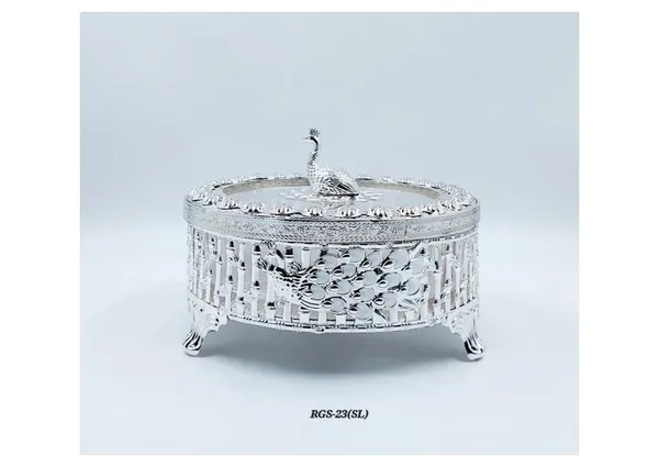 Metal_Ornate_Peacock_Covered_Serving_Bowl