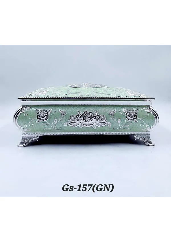 Metal_Ornate_Floral_Embossed_Compartment_Storage_Box_Silver
