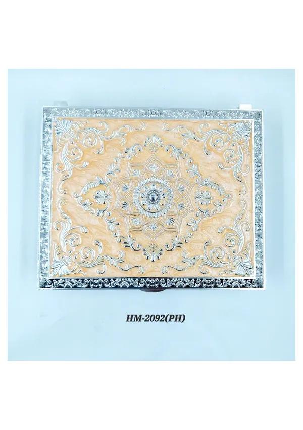 Metal_Decorative_Floral_Pattern_Compartment_Storage_Box