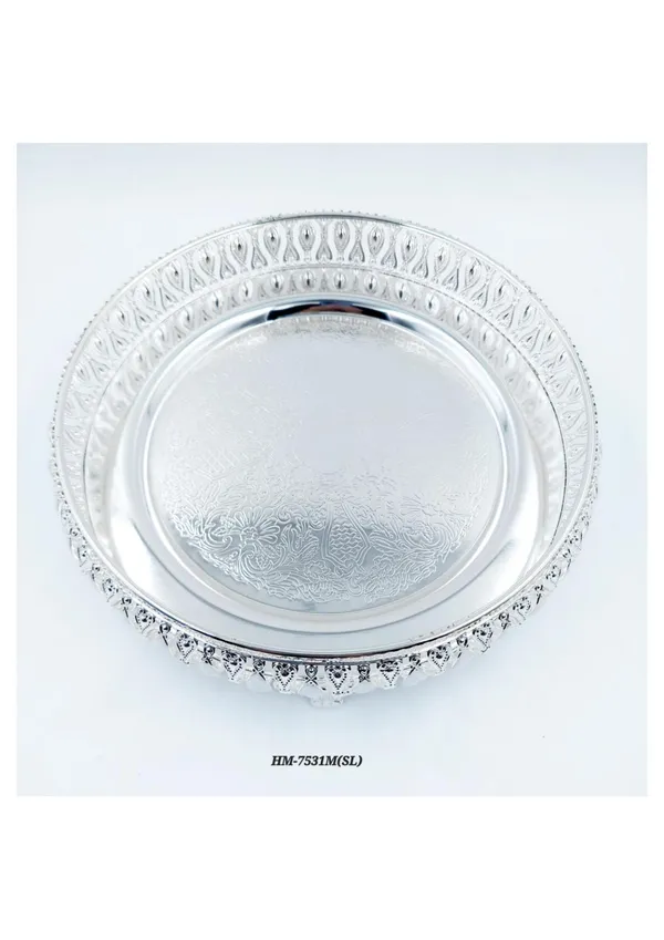 Metal_Traditional_Ornate_Pattern_Pedestal_Fruit_Bowl