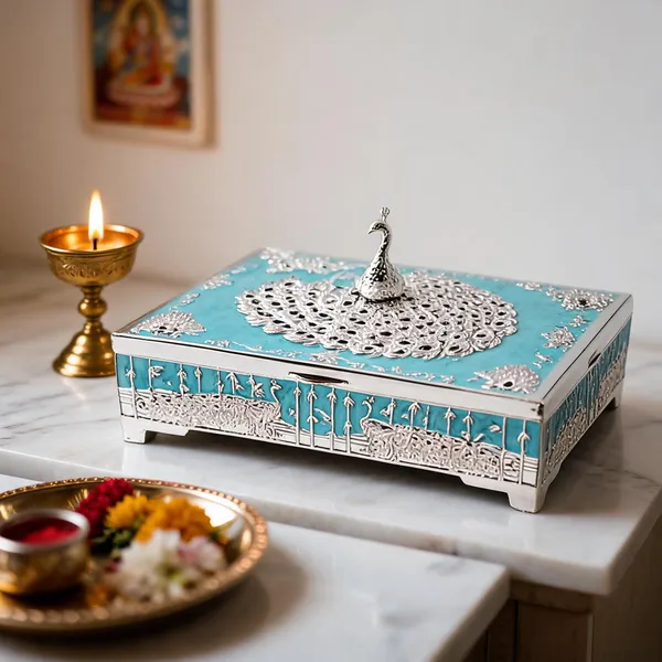Metal_Traditional_Floral_Pooja_Chowki
