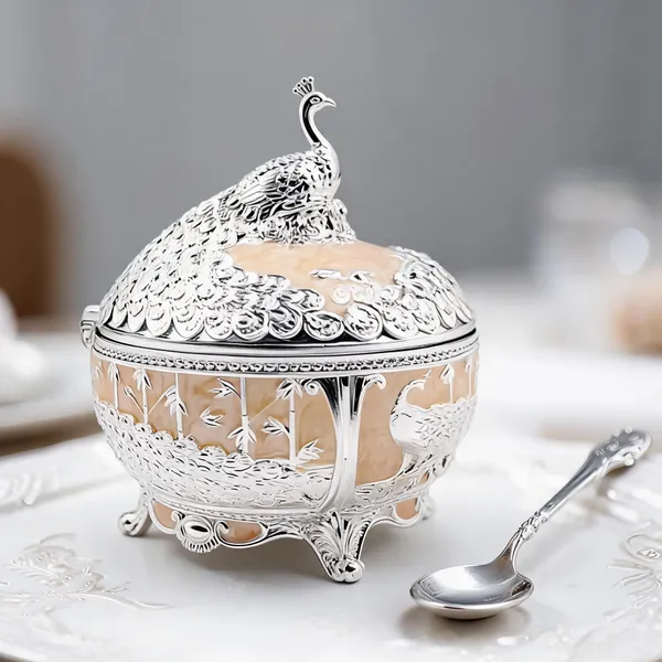 Metal_Ornate_Peacock_Floral_Lidded_Serving_Bowl