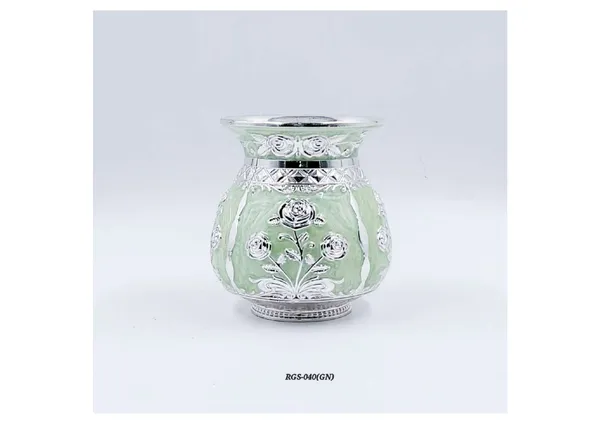 Glass_Decorative_Floral_Pattern_Multicolour_Vase