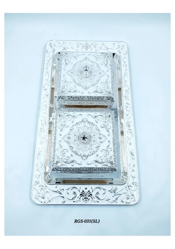 Metal_Ornate_Floral_Tray_With_Covered_Boxes_Set