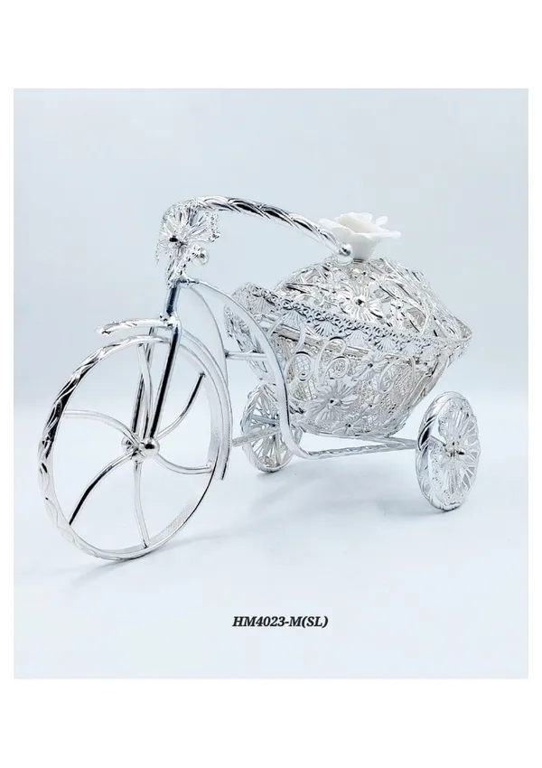 Metal_Ornate_Floral_Tricycle_Showpiece