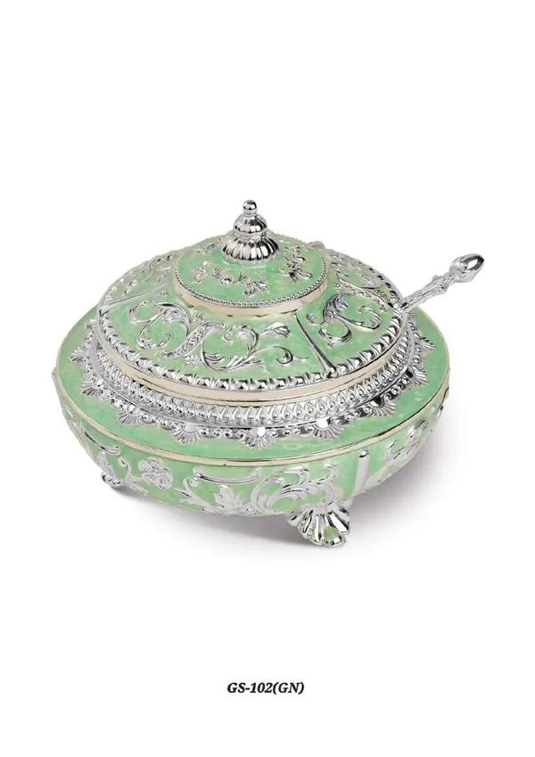 Metal_Traditional_Floral_Pattern_Covered_Serving_Bowl_With_Spoon