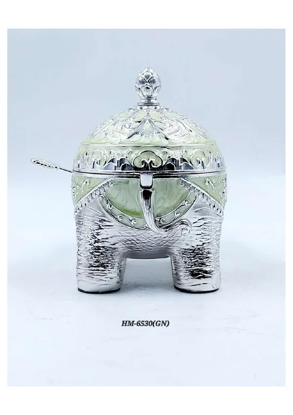Metal_Ornate_Elephant_Motif_Storage_Container