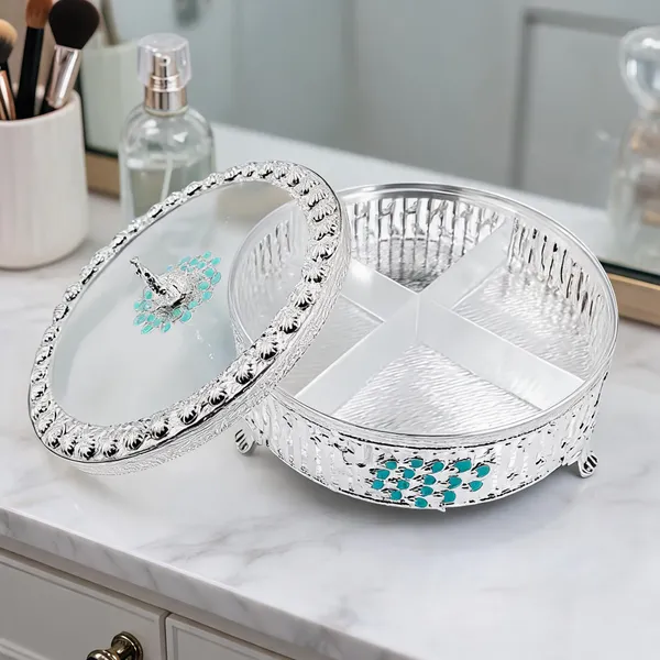Metal_Ornate_Peacock_Pattern_Divided_Storage_Box
