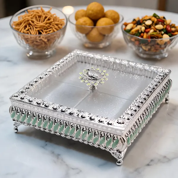 Metal_Ornate_Square_Lidded_Serving_Tray