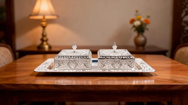 Metal_Ornate_Floral_Tray_With_Covered_Boxes_Set