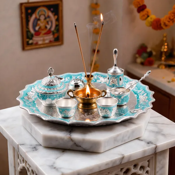 Metal_Traditional_Floral_Pooja_Thali