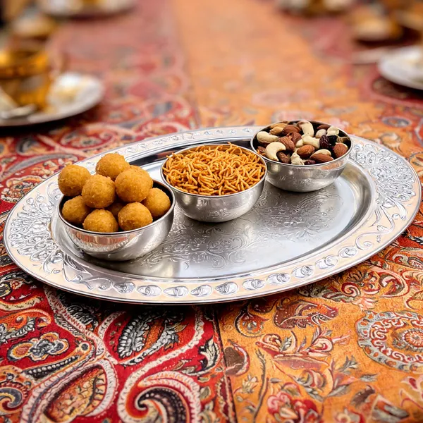 Metal_Decorative_Floral_Oval_Serving_Tray