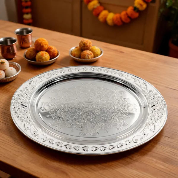 Metal_Decorative_Floral_Oval_Serving_Tray