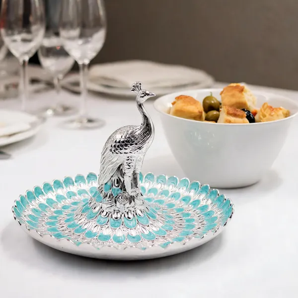 Metal_Decorative_Peacock_Serving_Platter