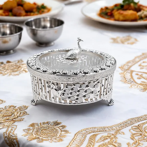Metal_Ornate_Peacock_Covered_Serving_Bowl