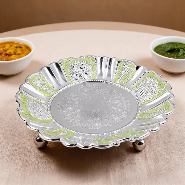 Metal_Traditional_Floral_Embossed_Serving_Platter