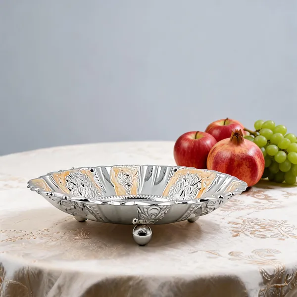 Metal_Traditional_Floral_Embossed_Fruit_Bowl
