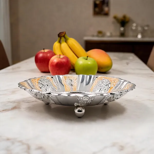 Metal_Traditional_Floral_Embossed_Fruit_Bowl