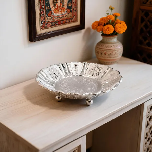 Metal_Traditional_Floral_Pattern_Decorative_Bowl