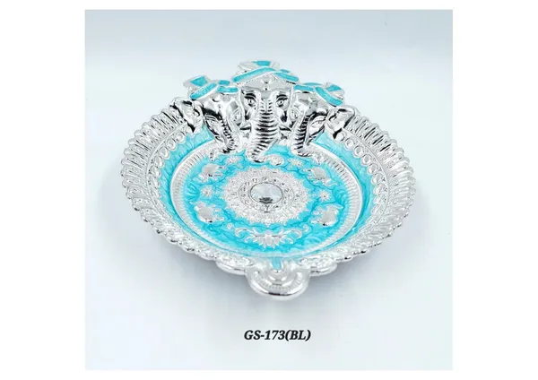 Metal_Festive_Ganesha_Pattern_Pooja_Thali_Metallic