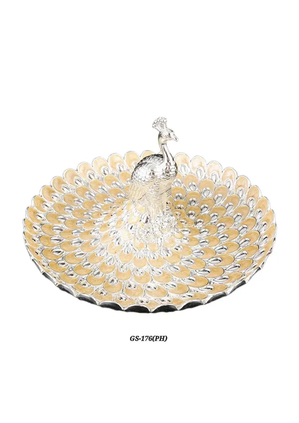 Metal_Traditional_Peacock_Motif_Decorative_Round_Tray