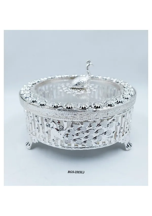 Metal_Ornate_Peacock_Covered_Serving_Bowl