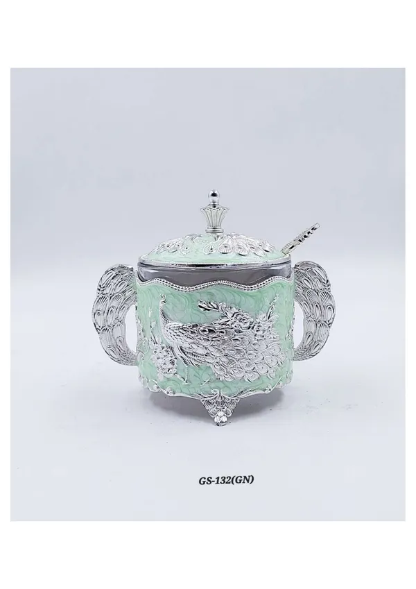 Metal_Traditional_Peacock_Pattern_Sugar_Bowl