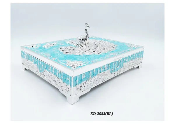 Metal_Traditional_Peacock_Pattern_Four_Compartment_Dry_Fruit_Box