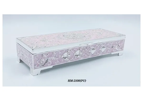 Pu_Decorative_Floral_Embossed_Storage_Trunk