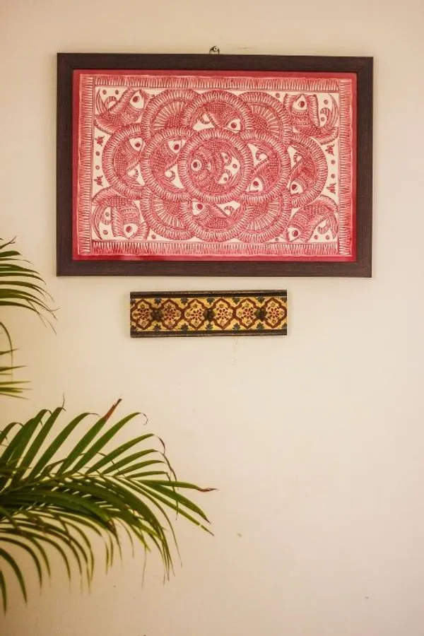 Fish_Maze'_Madhubani_Painting_Wall_Art