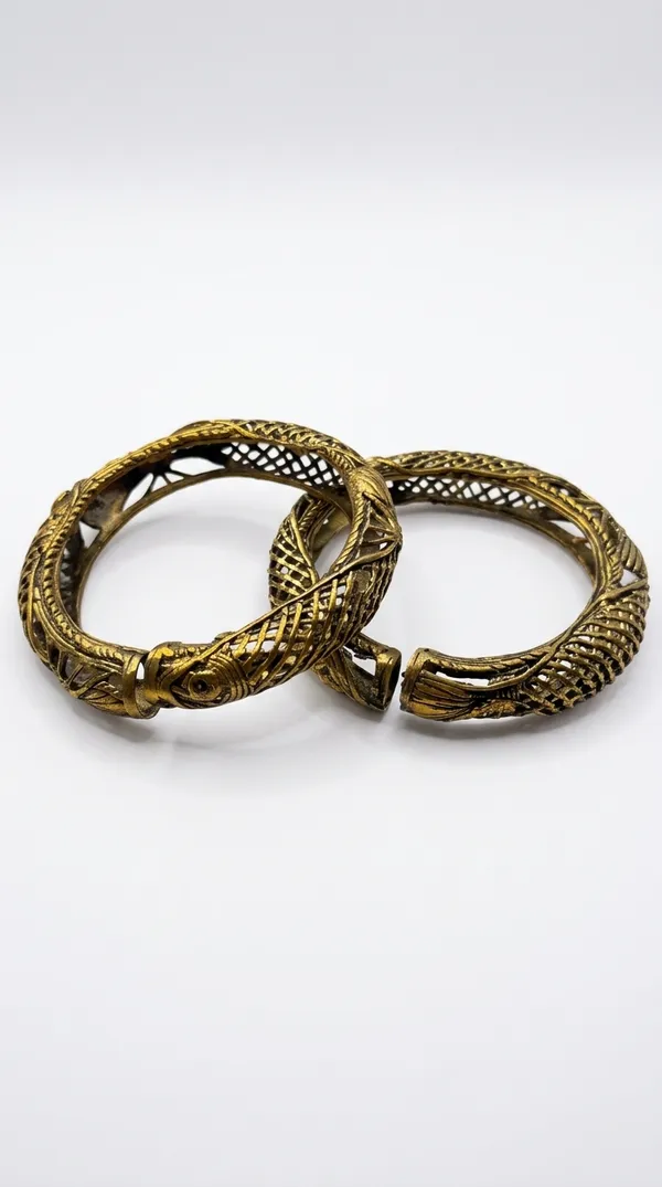 Kosha'_Dokra_Mesh_Bangles_Set_of_2