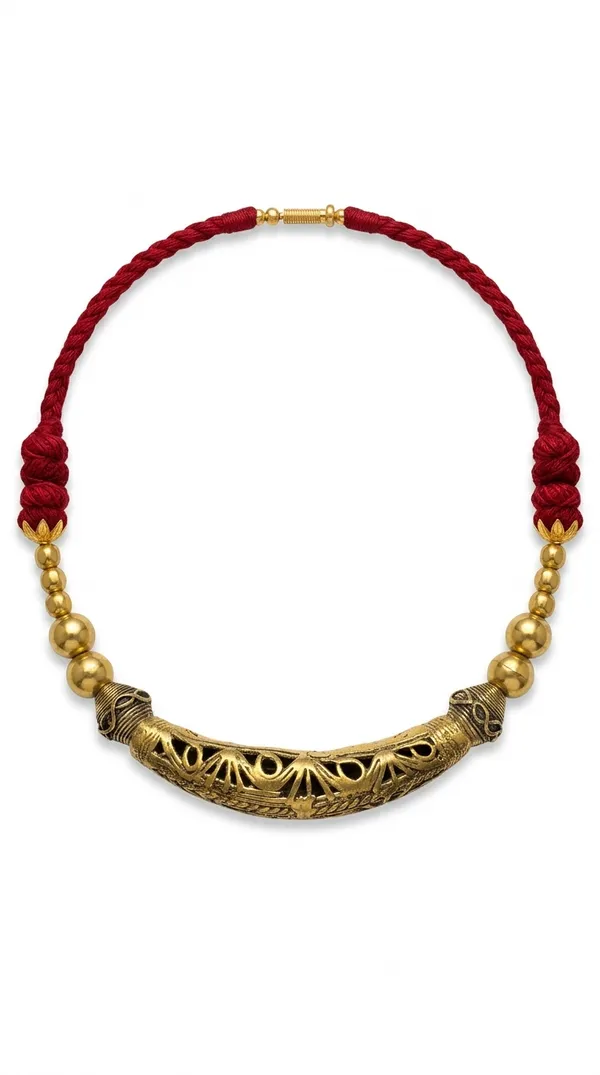 Half_Moon'_Dokra_Handcrafted_Necklace