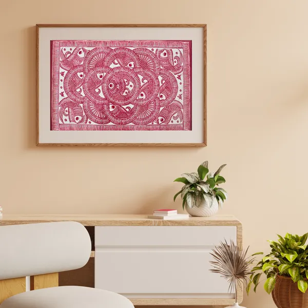 Fish_Maze'_Madhubani_Painting_Wall_Art