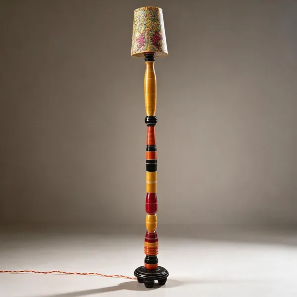 Channapatna_Wood_Tall_Khambha_Handcrafted_Floor_Lamp_Stand