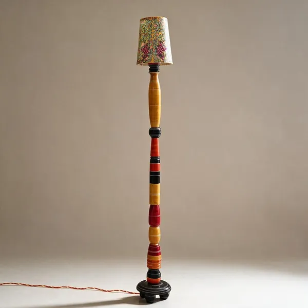 Channapatna_Wood_Tall_Khambha_Handcrafted_Floor_Lamp_Stand