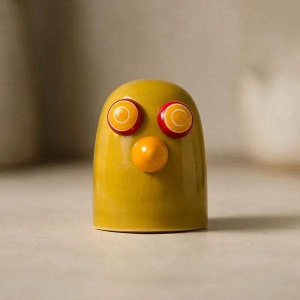 Channapatna_Wood_Mustard_Owl_Handcrafted_Fridge_Magnet