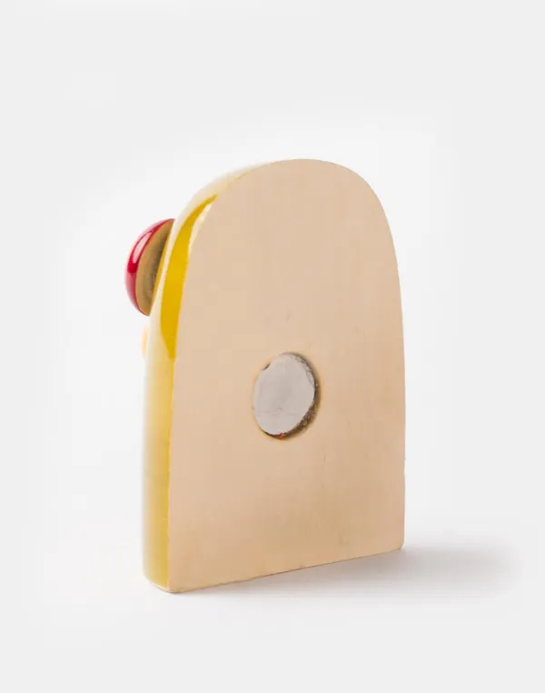Channapatna_Wood_Mustard_Owl_Handcrafted_Fridge_Magnet