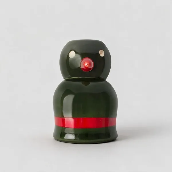 Channapatna_Wood_Green_Penguin_Handcrafted_Fridge_Magnet