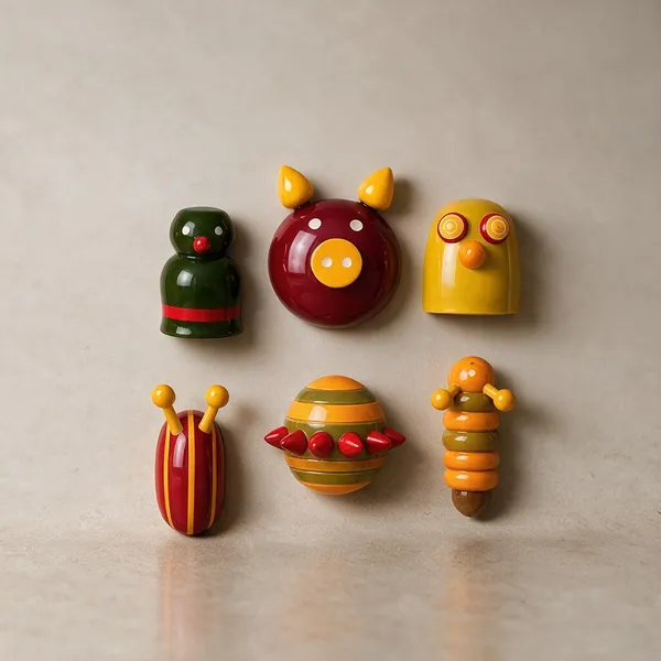 Channapatna_Wood_Multicolor_Porcupine_Handcrafted_Fridge_Magnet