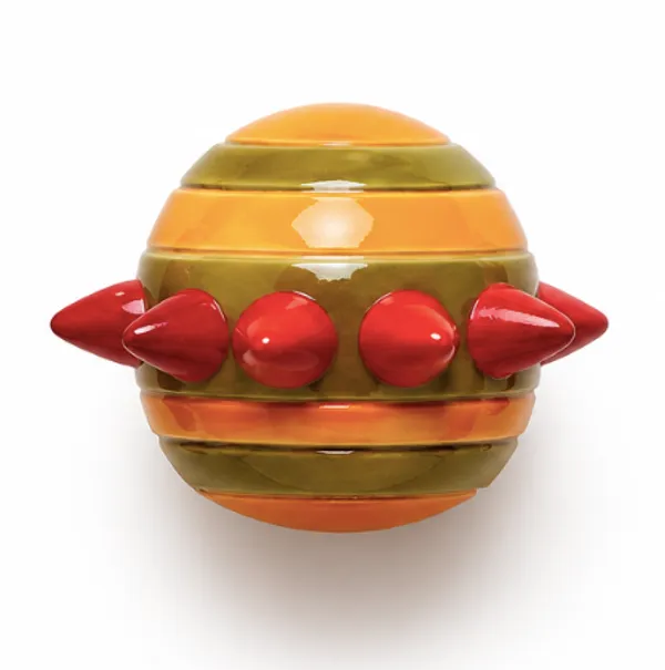 Channapatna_Wood_Multicolor_Porcupine_Handcrafted_Fridge_Magnet