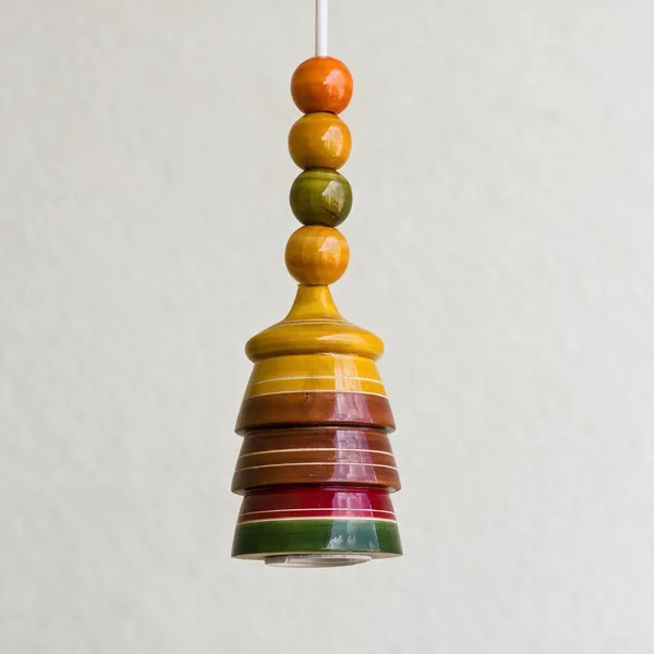 Channapatna_Wood_Multicolor_Handcrafted_Bulb_Holder_Cover